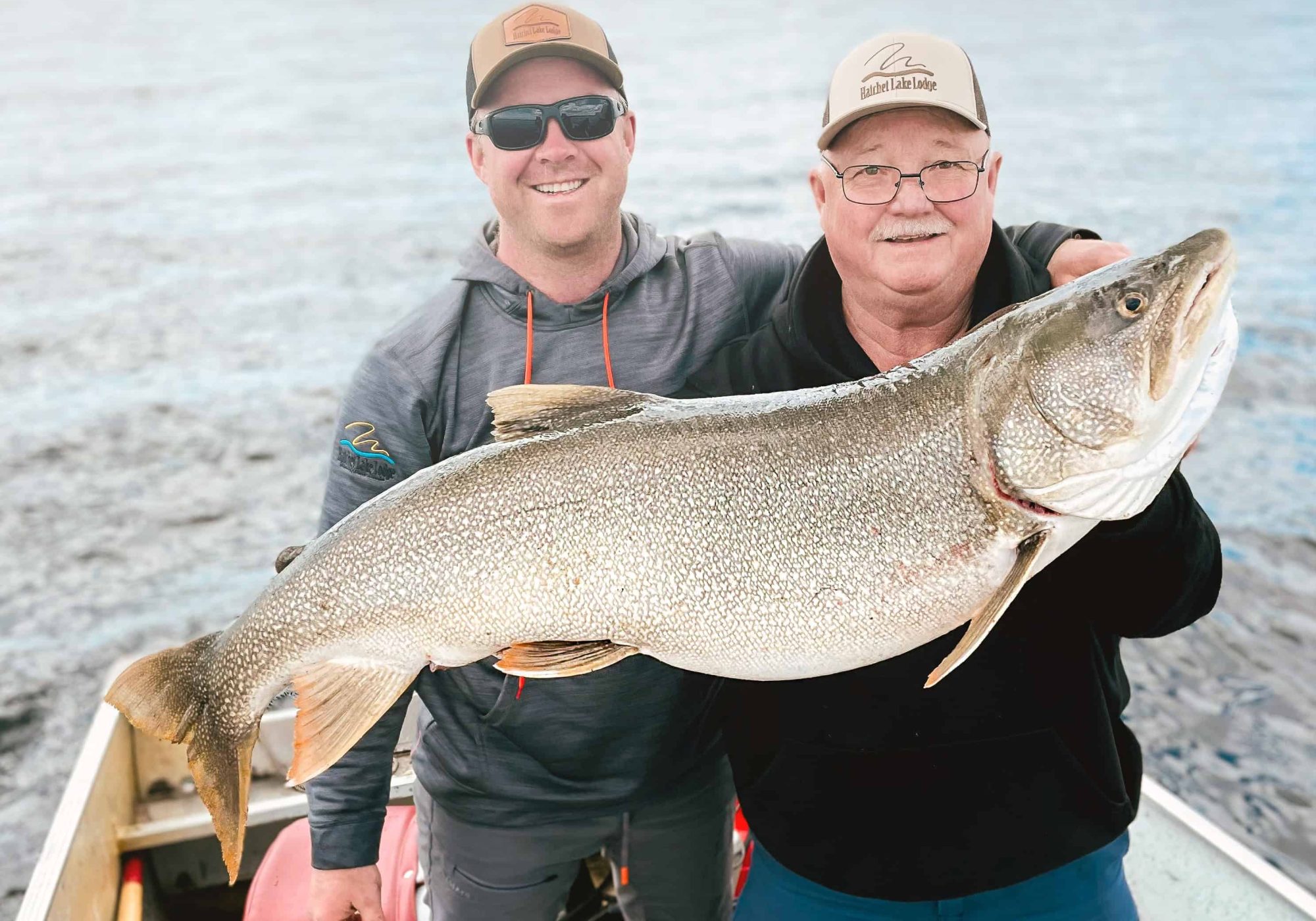 Lake Trout fishing at Hatchet Lake Lodge in Saskatchewan Canada