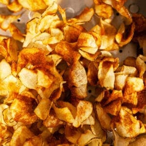 Crispy, golden-brown potato chips from Burger Rebellion.