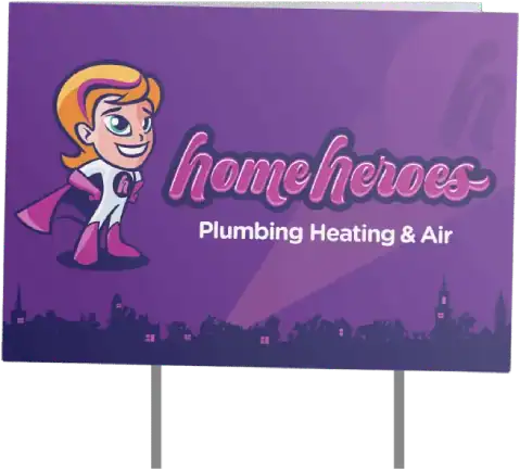 Home-Heroes-Plumbing-Heating-And-Air-Yard-Sign-Billboard
