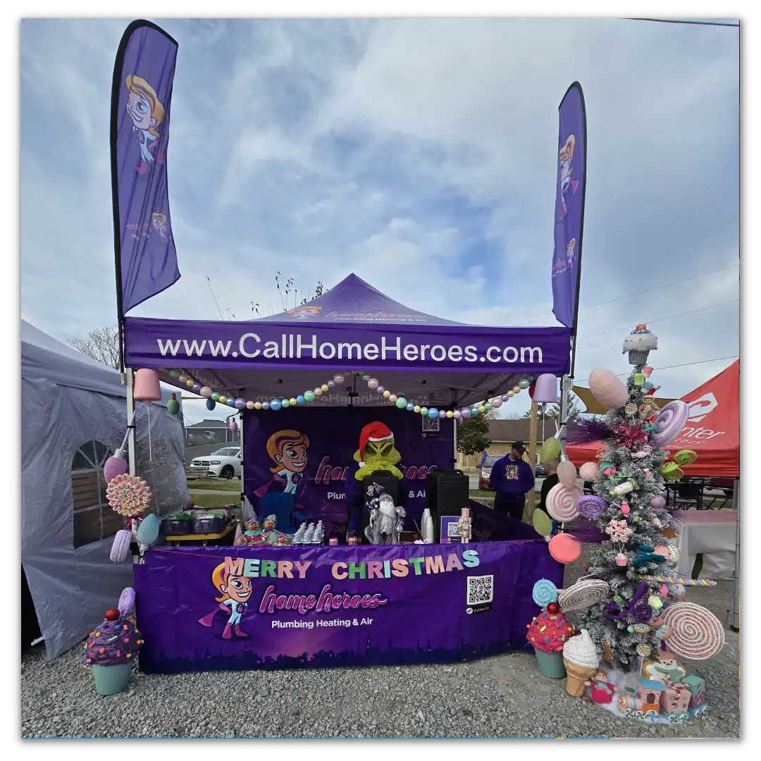 Festive-Home-Heroes-Plumbing-Event-Setup