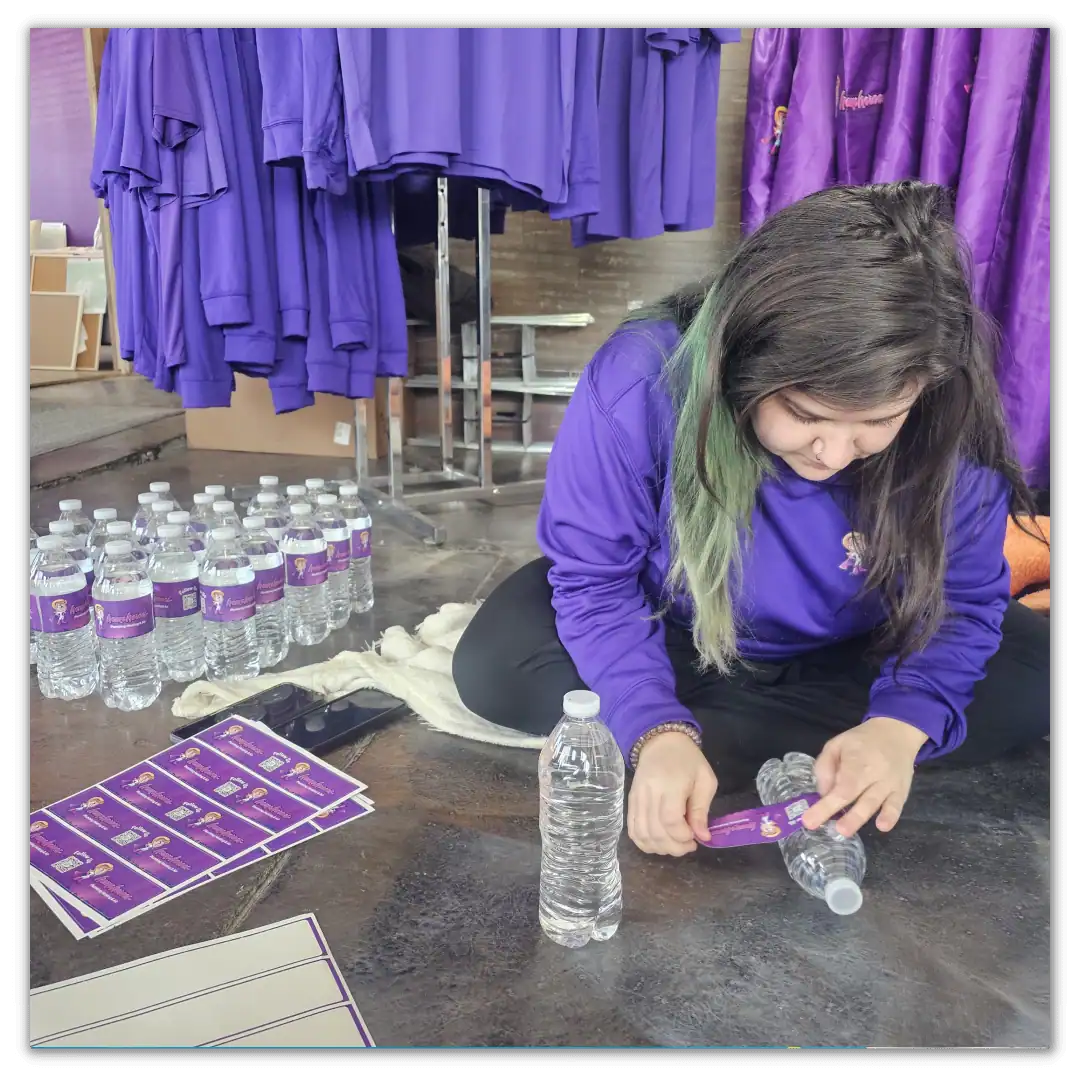 Staff-Branding-Water-Bottles-With-Logo-Stickers
