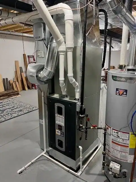 High-Efficiency-Furnace-And-AO-Smith-Water-Heater-Installation