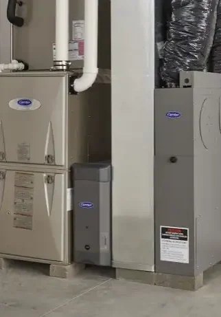 Carrier-Furnace-Units-Installed-In-Home-Basement