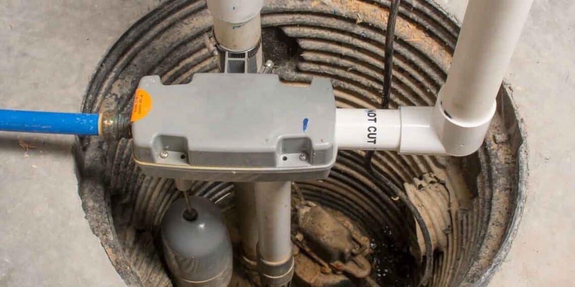 Residential-Sump-Pump-Installation-In-Basement-Pit