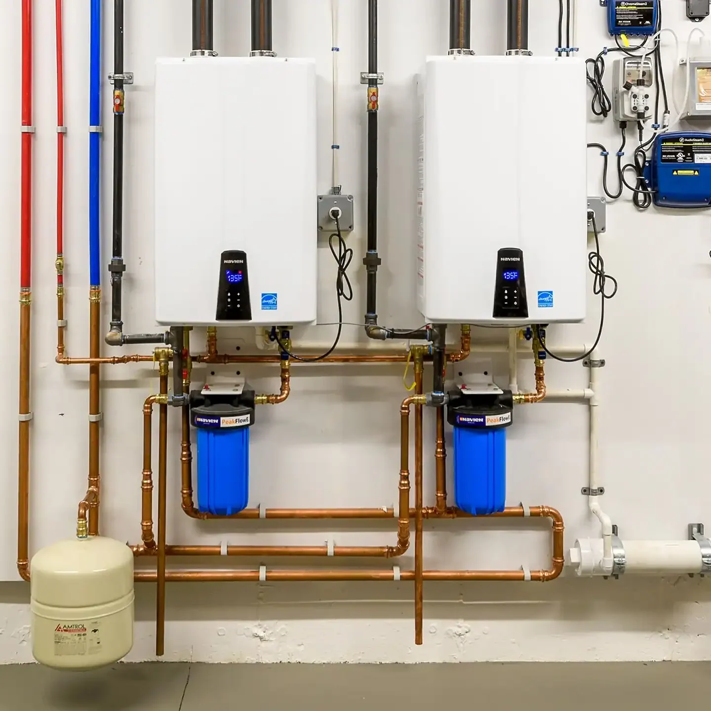 Dual-Navien-Tankless-Water-Heater-System-Installation