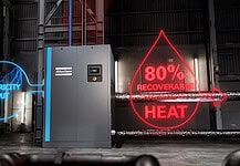 Transform air compressors into cost- and emission-reducing energy sources with Atlas Copco’s energy recovery solutions