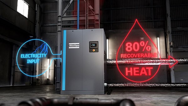 Transform air compressors into cost- and emission-reducing energy sources with Atlas Copco’s energy recovery solutions
