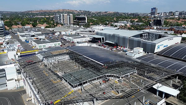 The Eastgate Solar Phase 2 Project won the Innovation and Sustainability Category at this year's Southern Africa Institute of Steel Construction (SAISC) Steel Awards brought an additional 6.04MWp of solar power to the iconic Eastgate Shopping Centre in Johannesburg.
