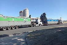 A 3000kVA 400V data centre generator set being transported to site.