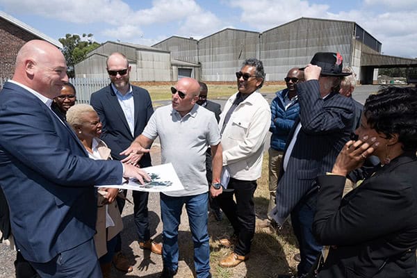 City officials, Cape Point Film Studios officials and representatives from their consultants, Unicorn Factory Finance and H_H_H Architects.