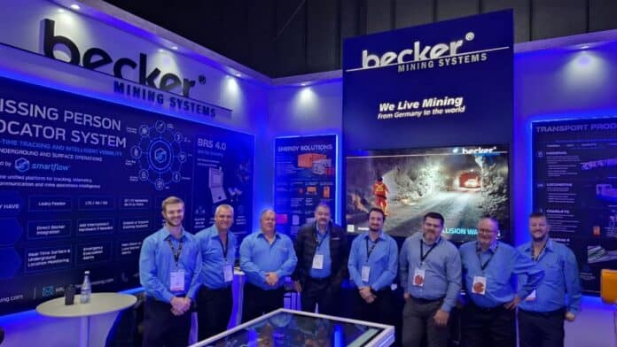 Becker Mining team at Electra Mining Africa 2026