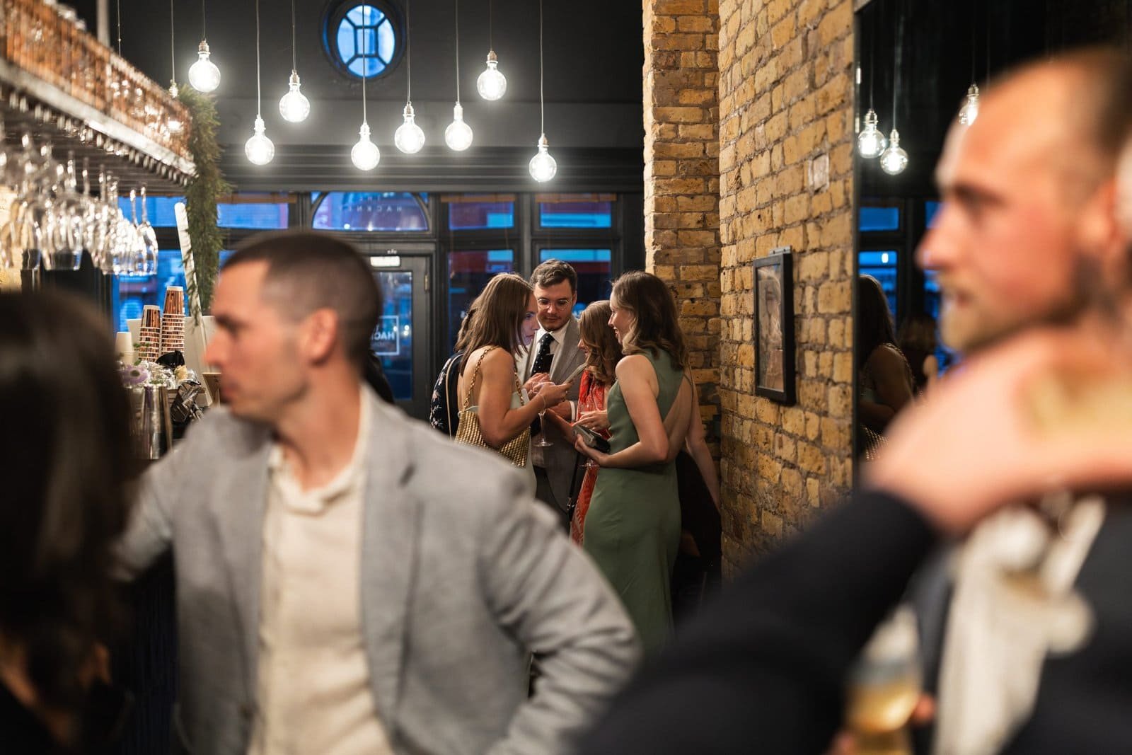 Wedding reception venue The Hackney for a stylish wedding in East London UK - London wedding photographer Lauren Squire