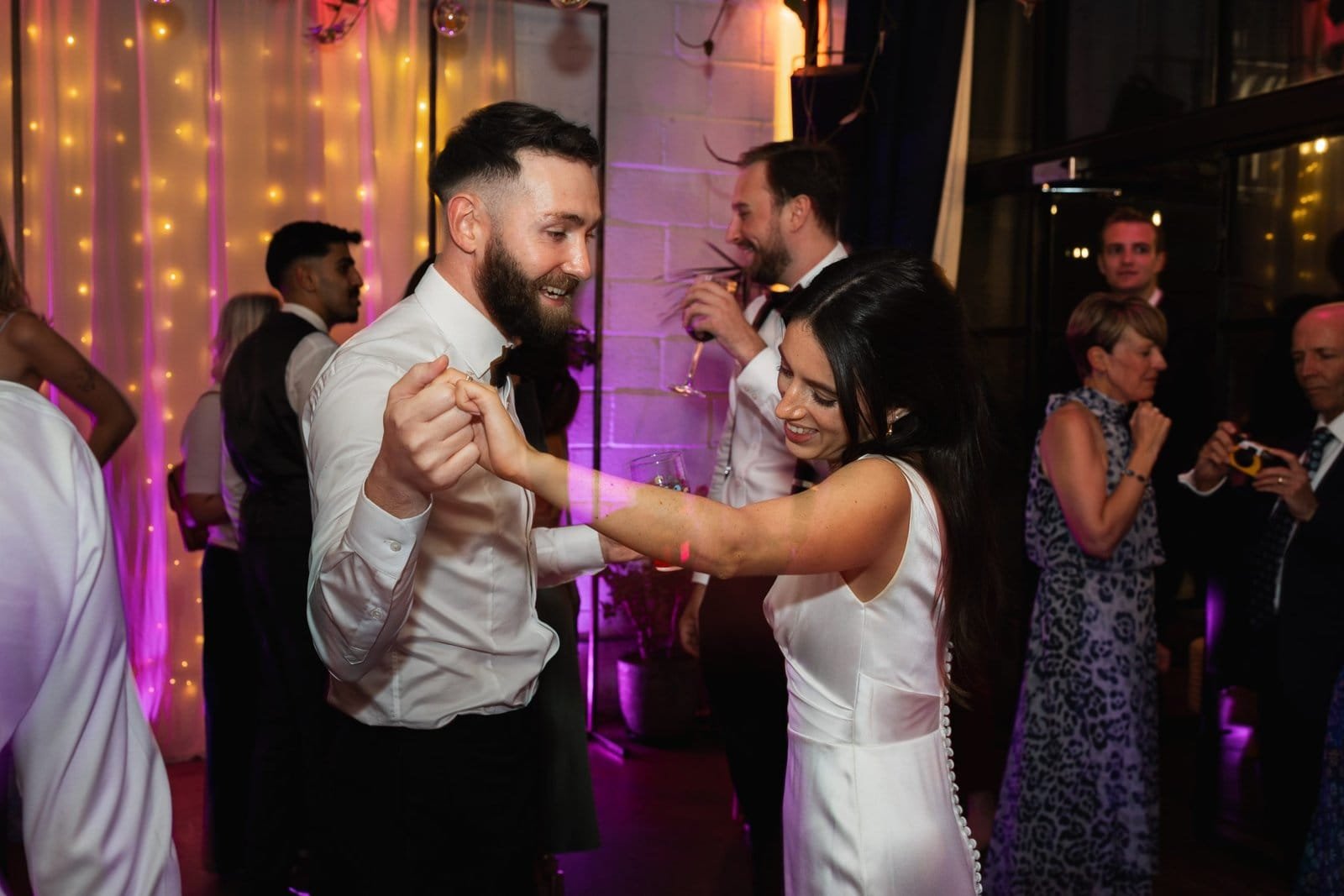 Wedding reception venue The Hackney for a stylish wedding in East London UK - London wedding photographer Lauren Squire