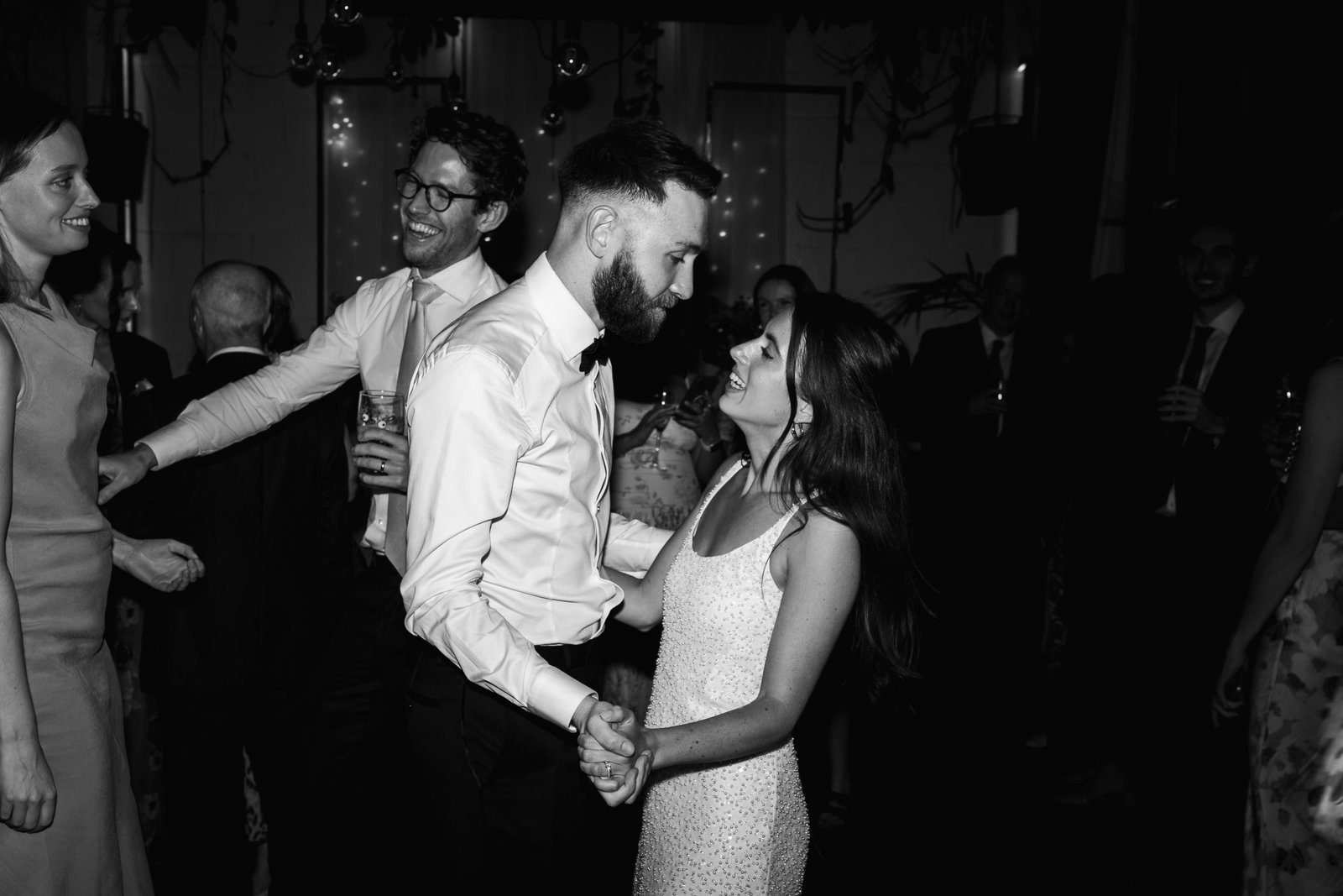 Wedding reception venue The Hackney for a stylish wedding in East London UK - London wedding photographer Lauren Squire