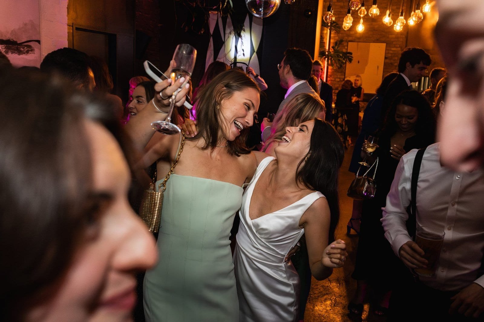 Wedding reception venue The Hackney for a stylish wedding in East London UK - London wedding photographer Lauren Squire
