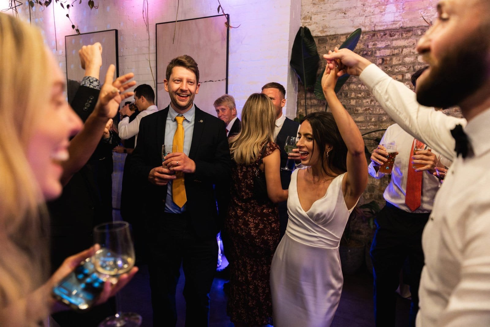 Wedding reception venue The Hackney for a stylish wedding in East London UK - London wedding photographer Lauren Squire