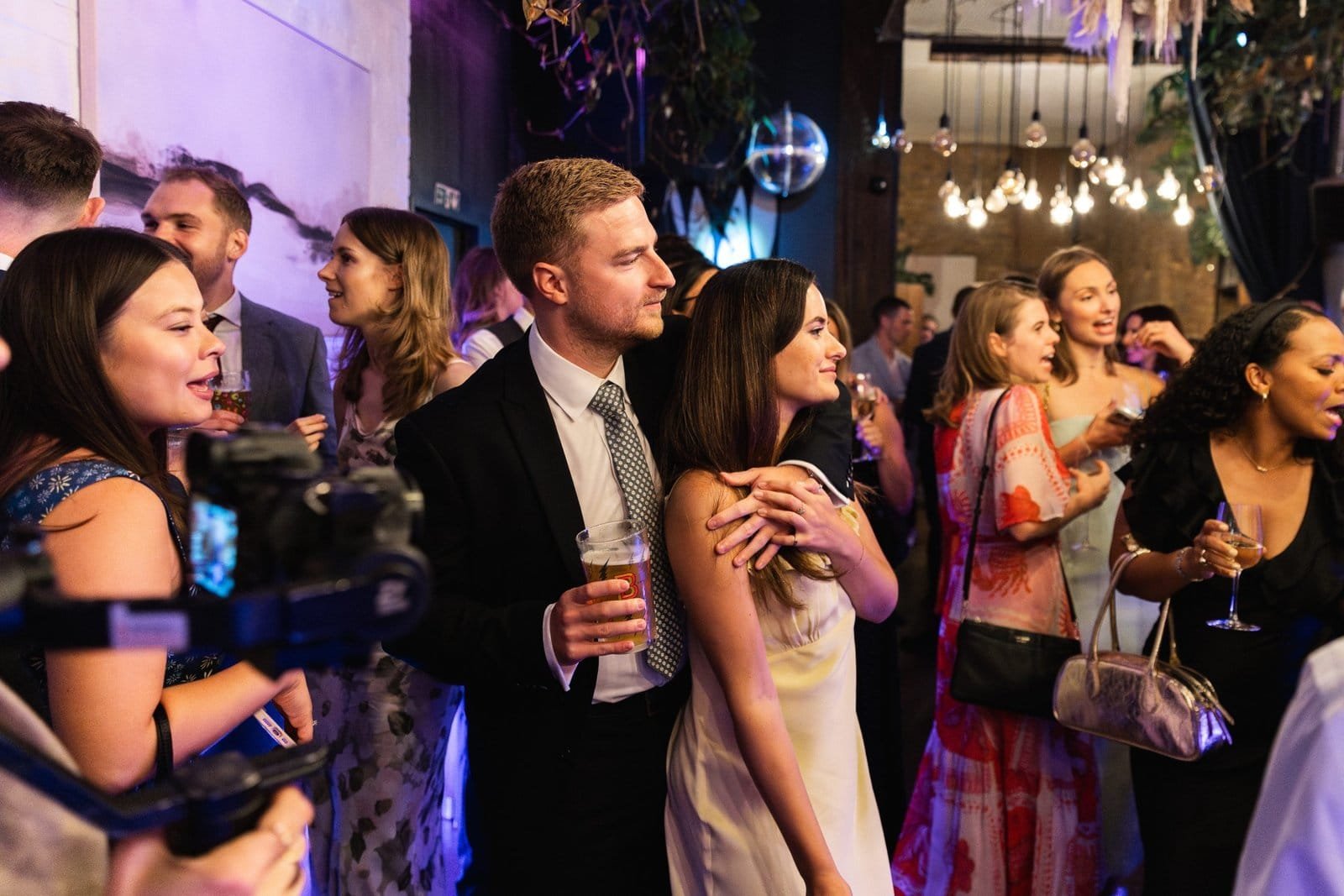 Wedding reception venue The Hackney for a stylish wedding in East London UK - London wedding photographer Lauren Squire