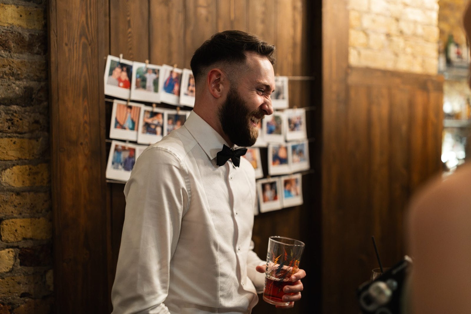 Wedding reception venue The Hackney for a stylish wedding in East London UK - London wedding photographer Lauren Squire