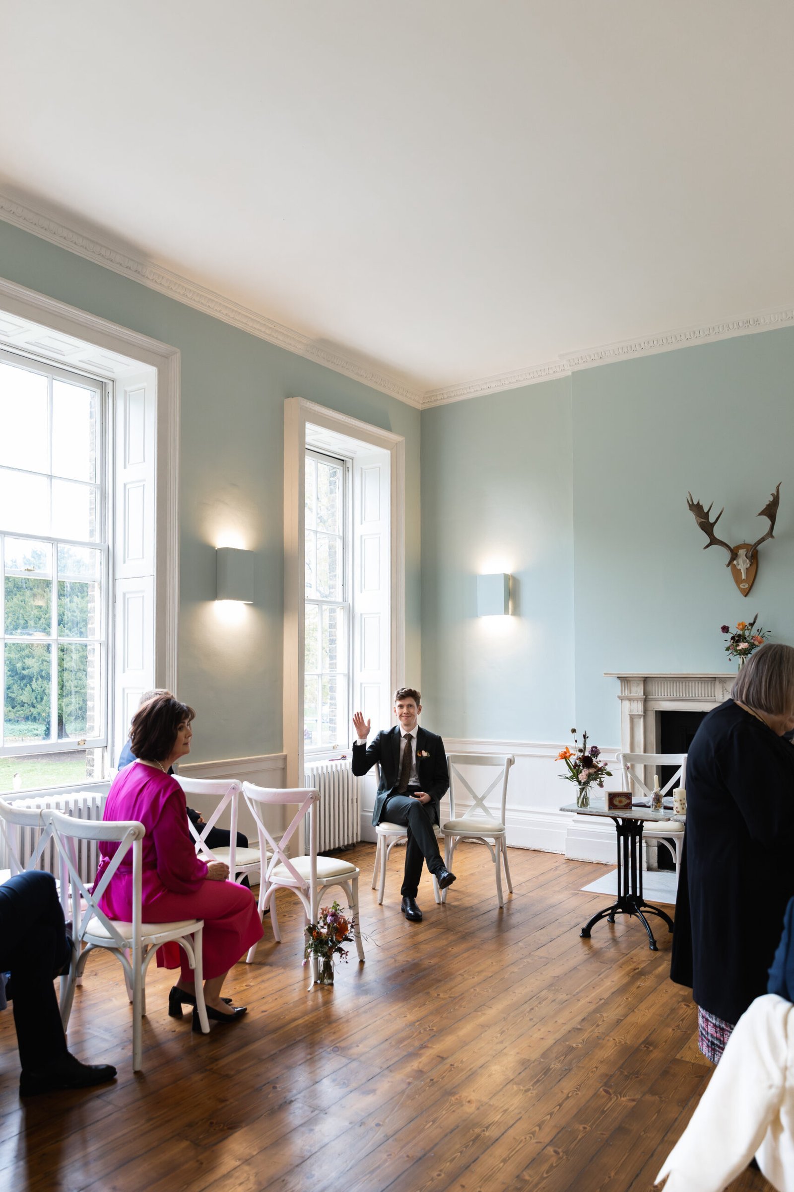 Clissold House Wedding photography for intimate London wedding in Autumn
