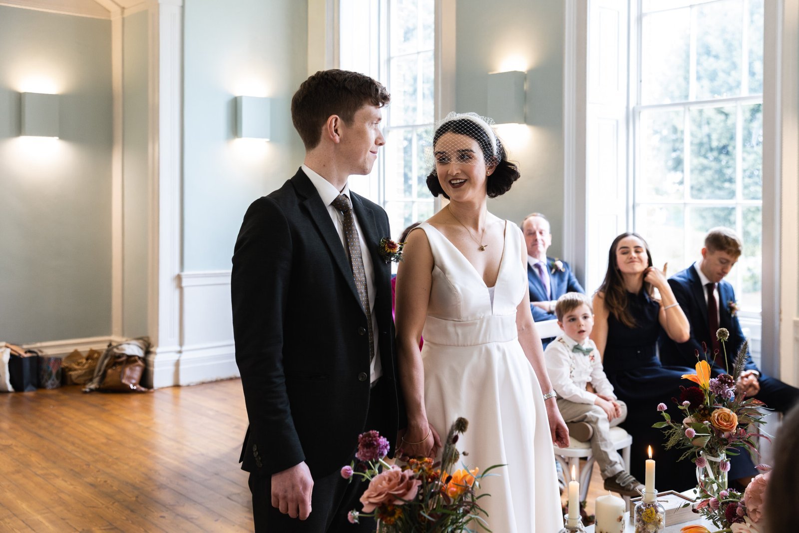 Clissold House Wedding photography for intimate London wedding in Autumn