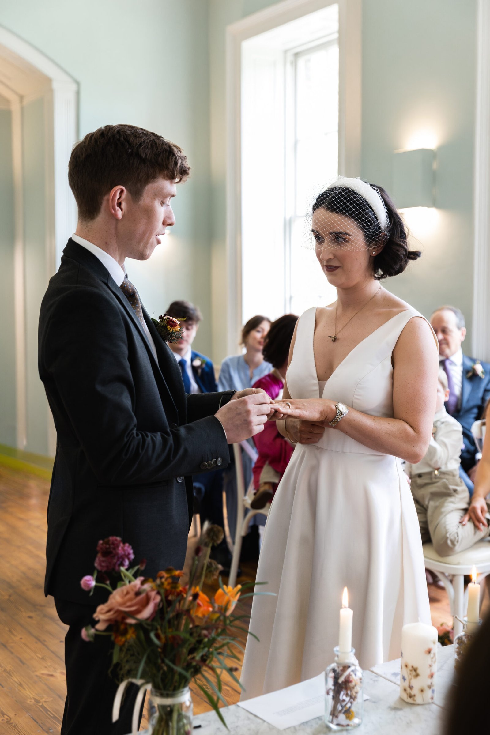 Clissold House Wedding photography for intimate London wedding in Autumn