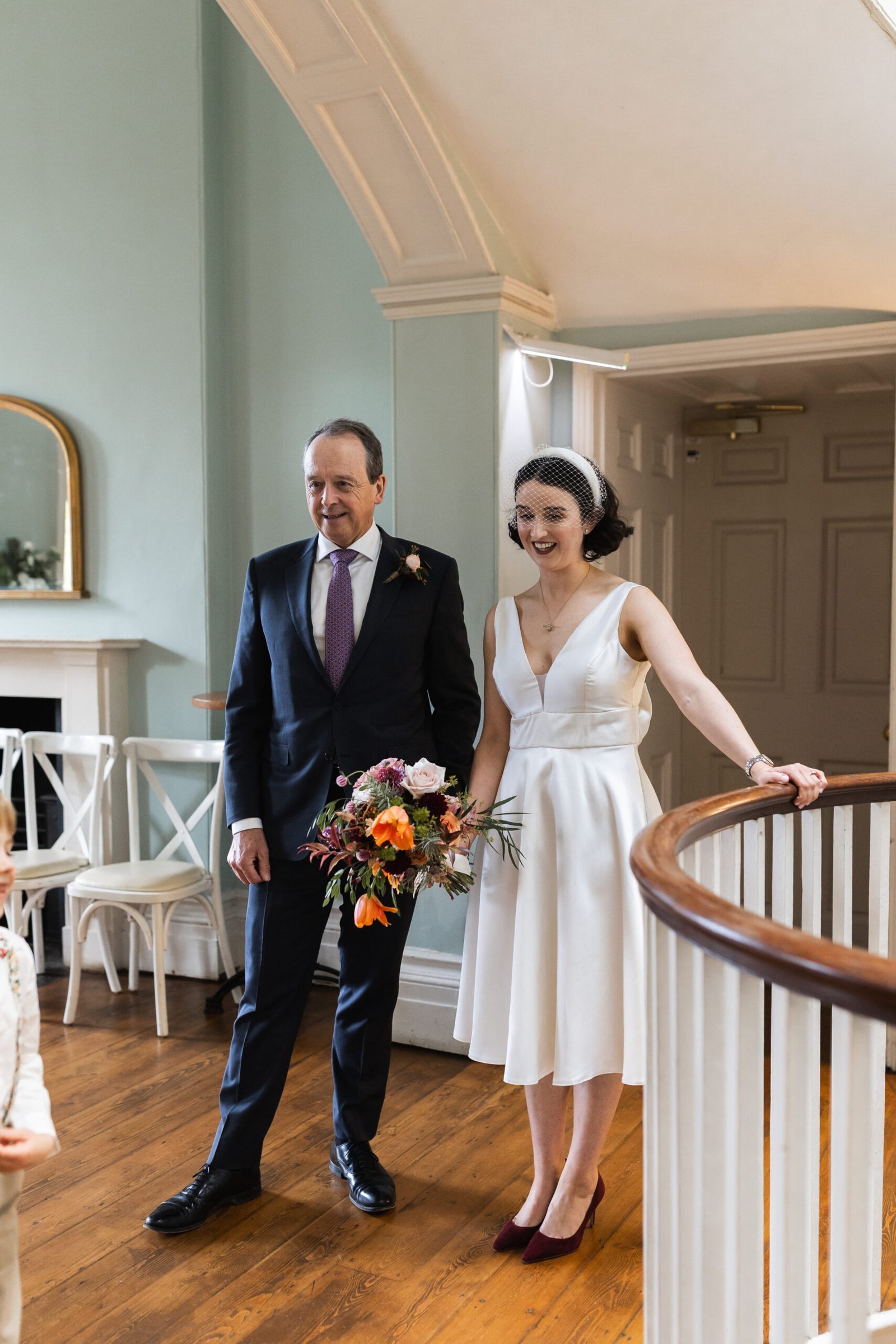 Clissold House Wedding photography for intimate London wedding in Autumn