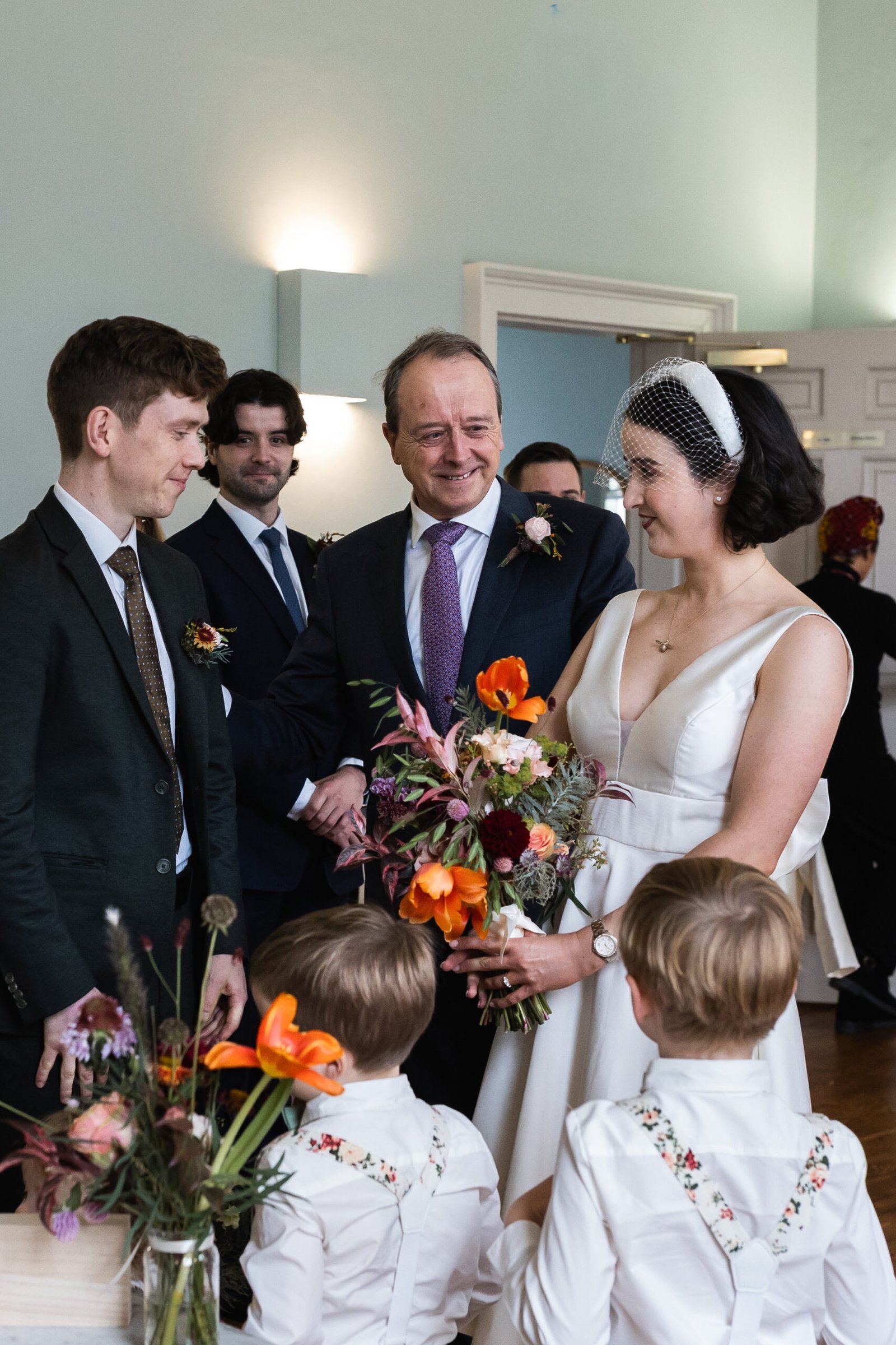 Clissold House Wedding photography for intimate London wedding in Autumn