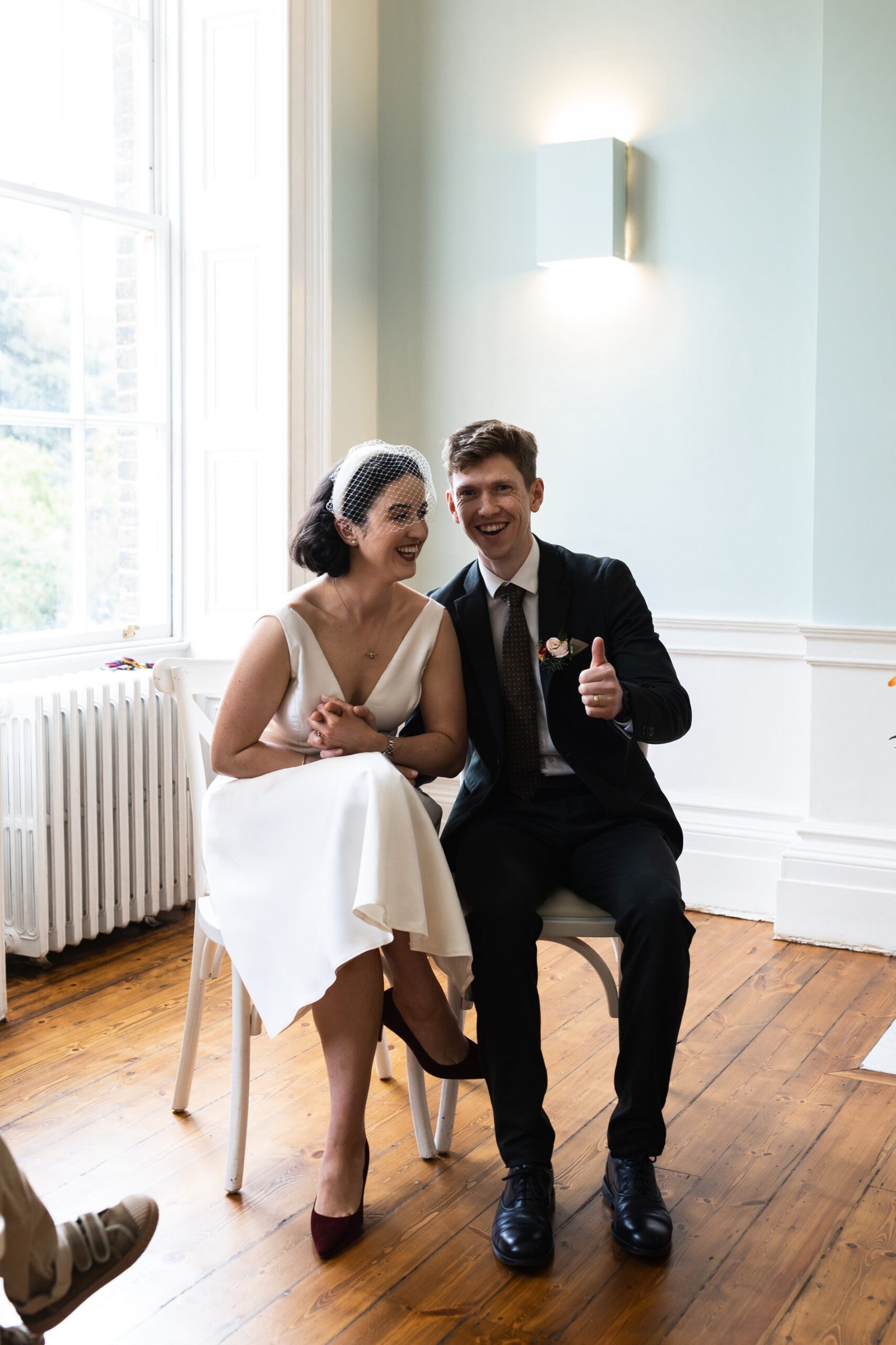 Clissold House Wedding photography for intimate London wedding in Autumn