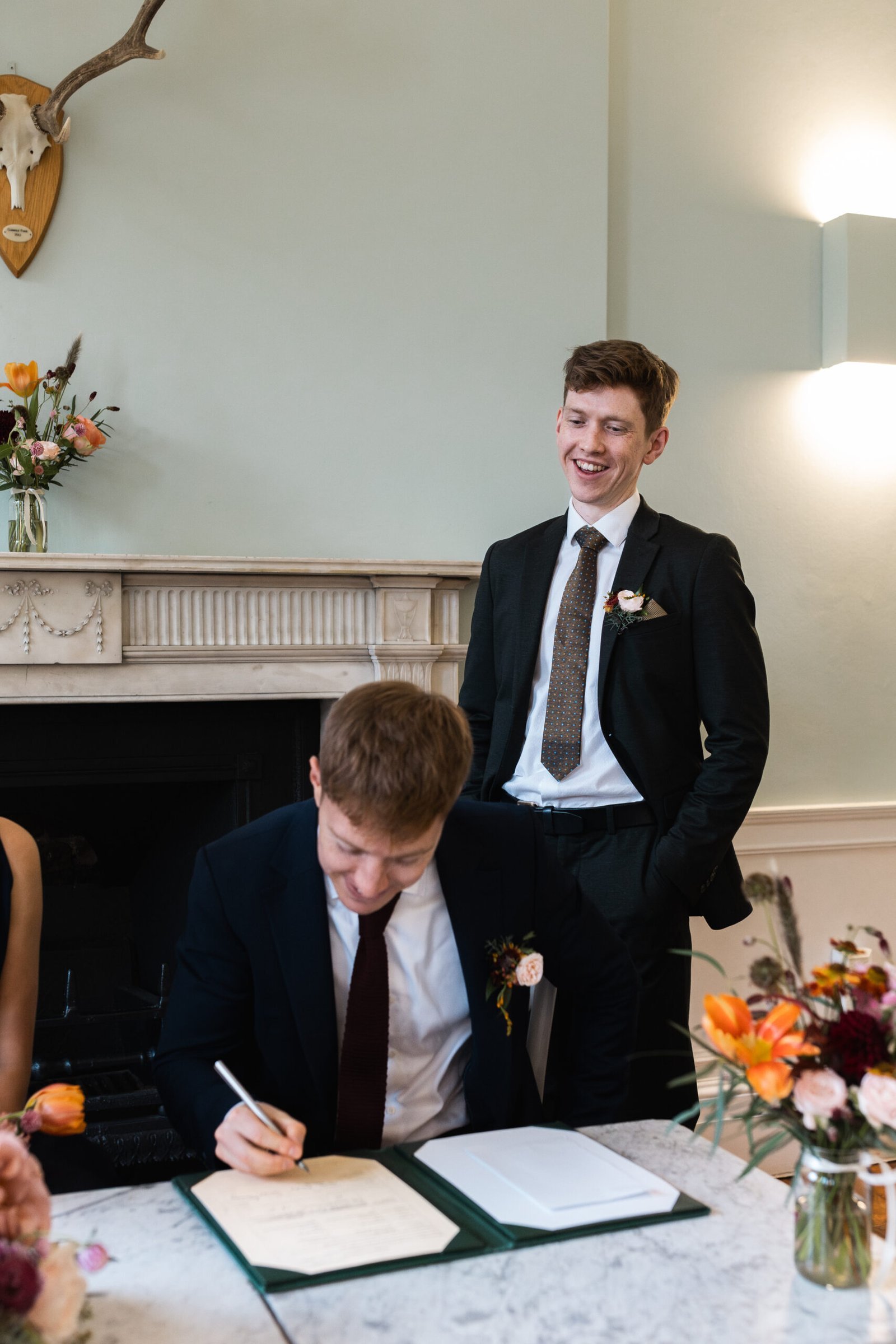 Clissold House Wedding photography for intimate London wedding in Autumn