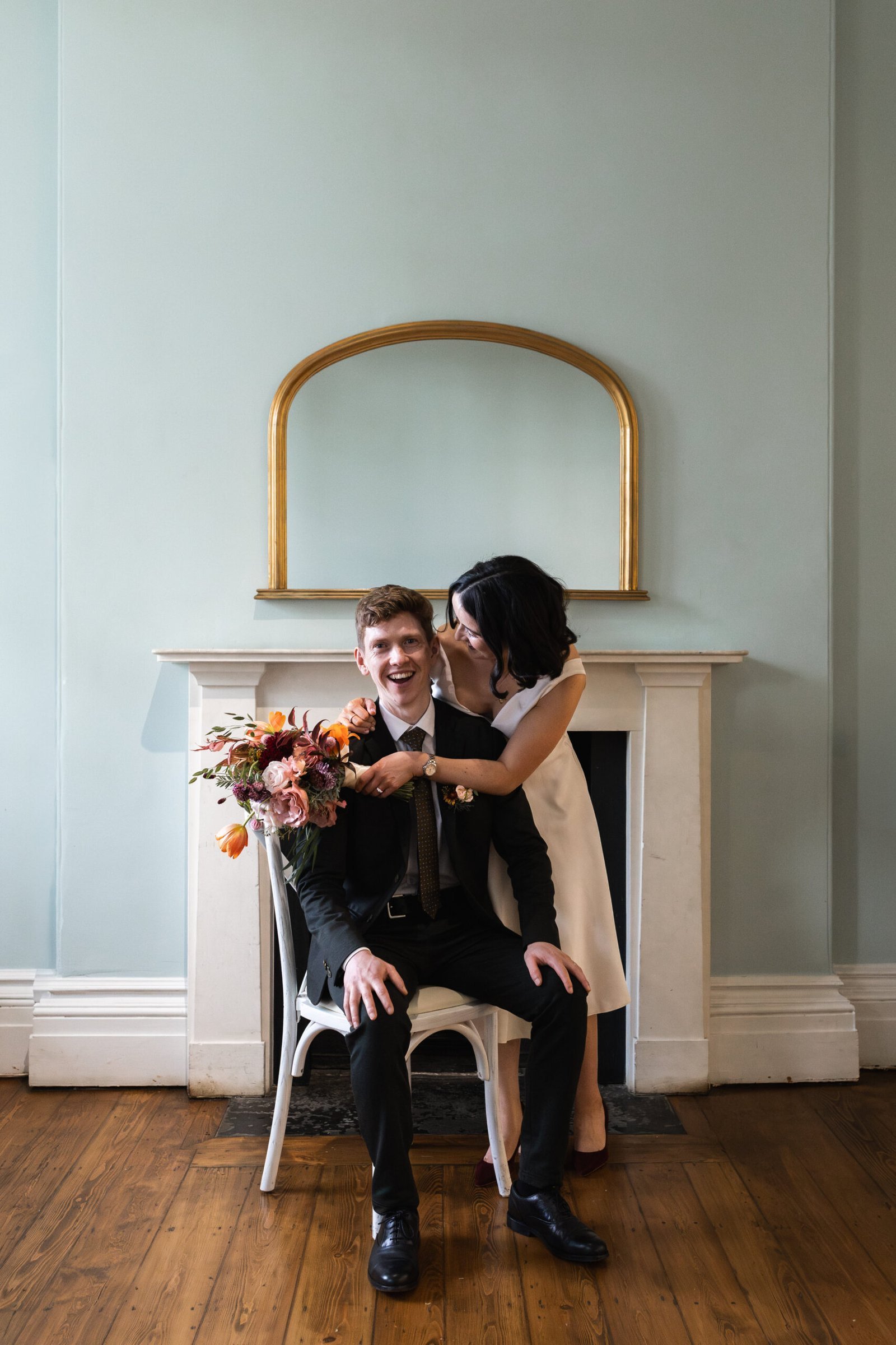 Clissold House Wedding photography for intimate London wedding in Autumn
