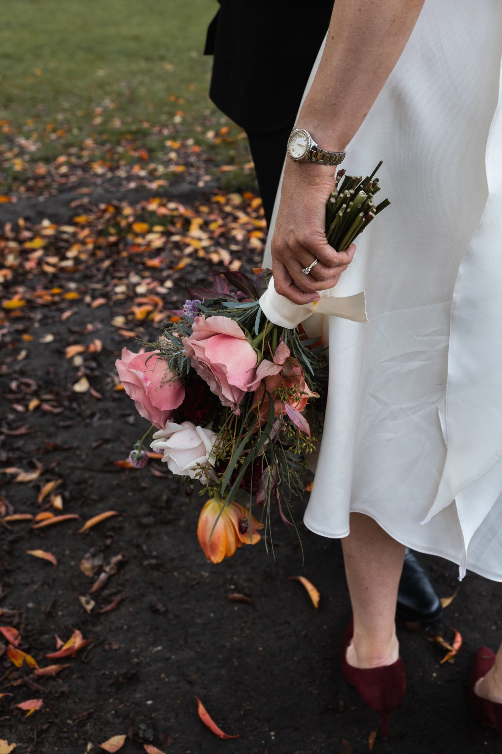 Clissold House Wedding photography for intimate London wedding in Autumn
