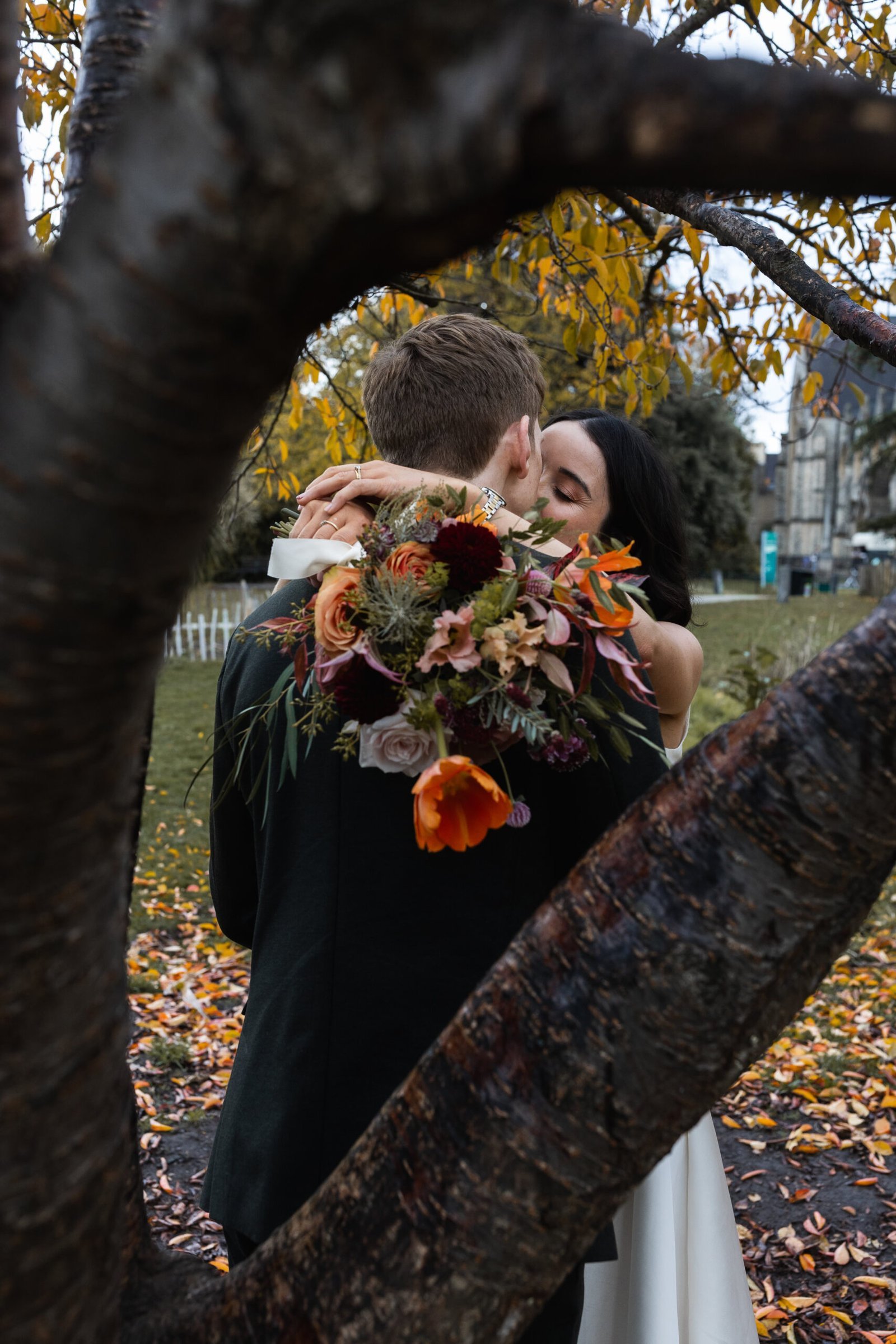Clissold House Wedding photography for intimate London wedding in Autumn