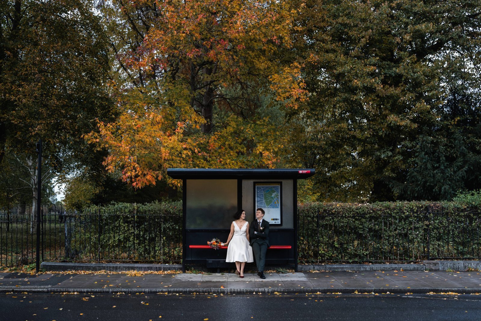Clissold House Wedding photography for intimate London wedding in Autumn