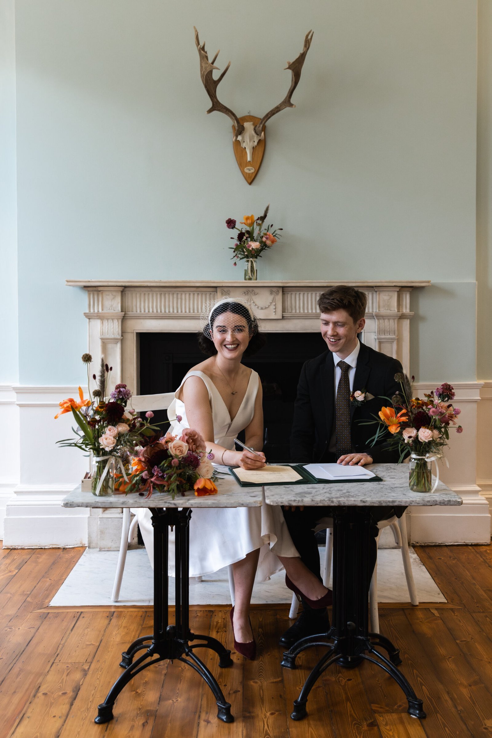 Clissold House Wedding photography for intimate London wedding in Autumn