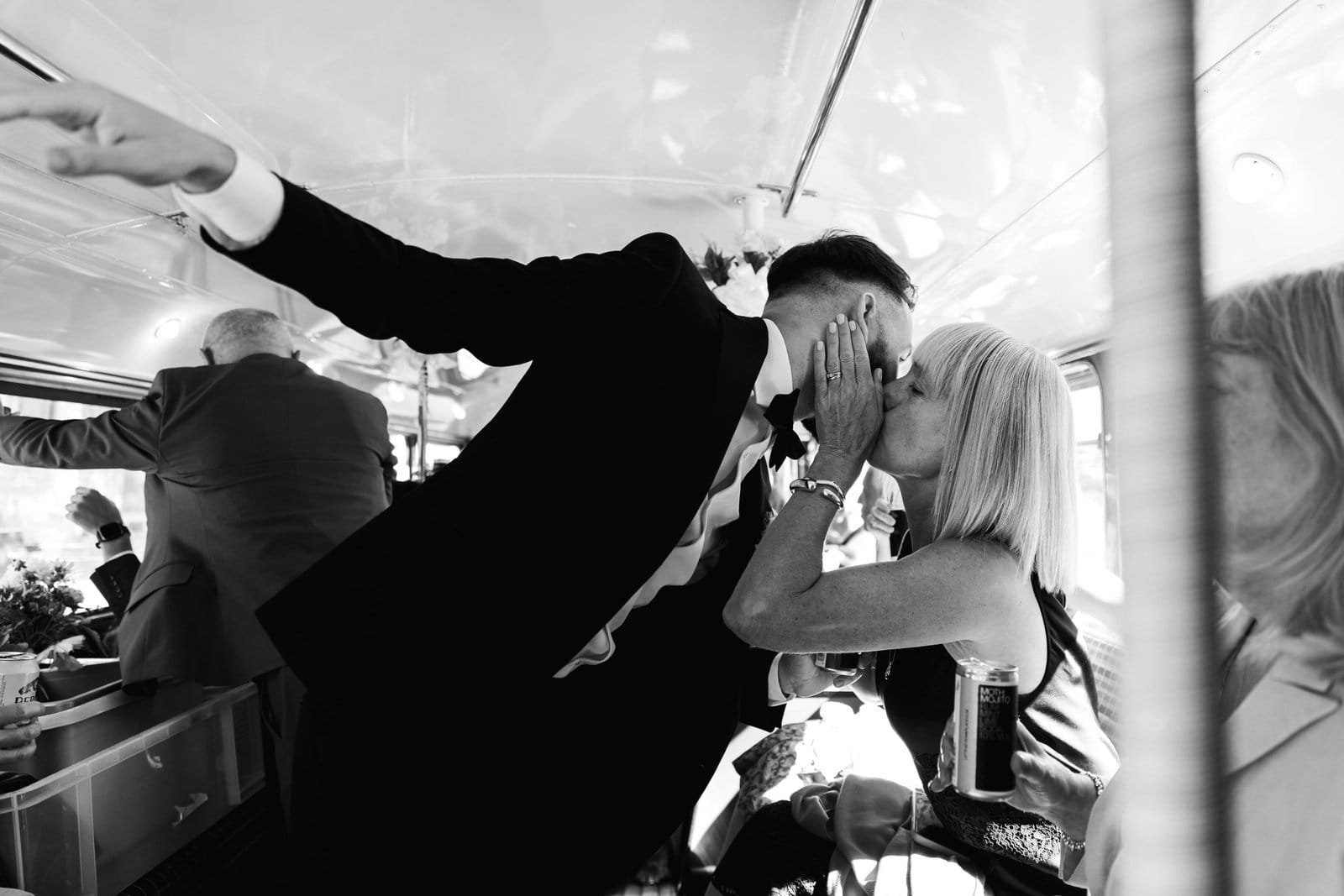Vintage big red bus hire for London weddings UK - East London Wedding photographer Lauren Squire