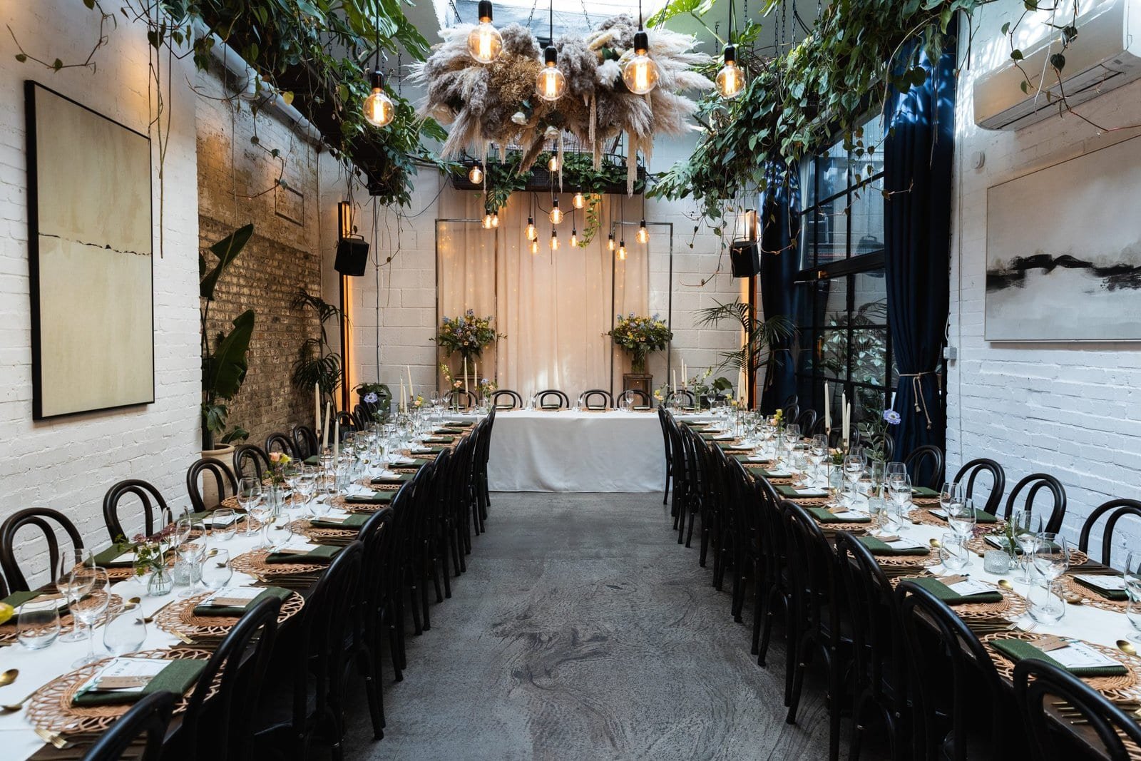 Wedding reception venue The Hackney for a stylish wedding in East London UK - London wedding photographer Lauren Squire
