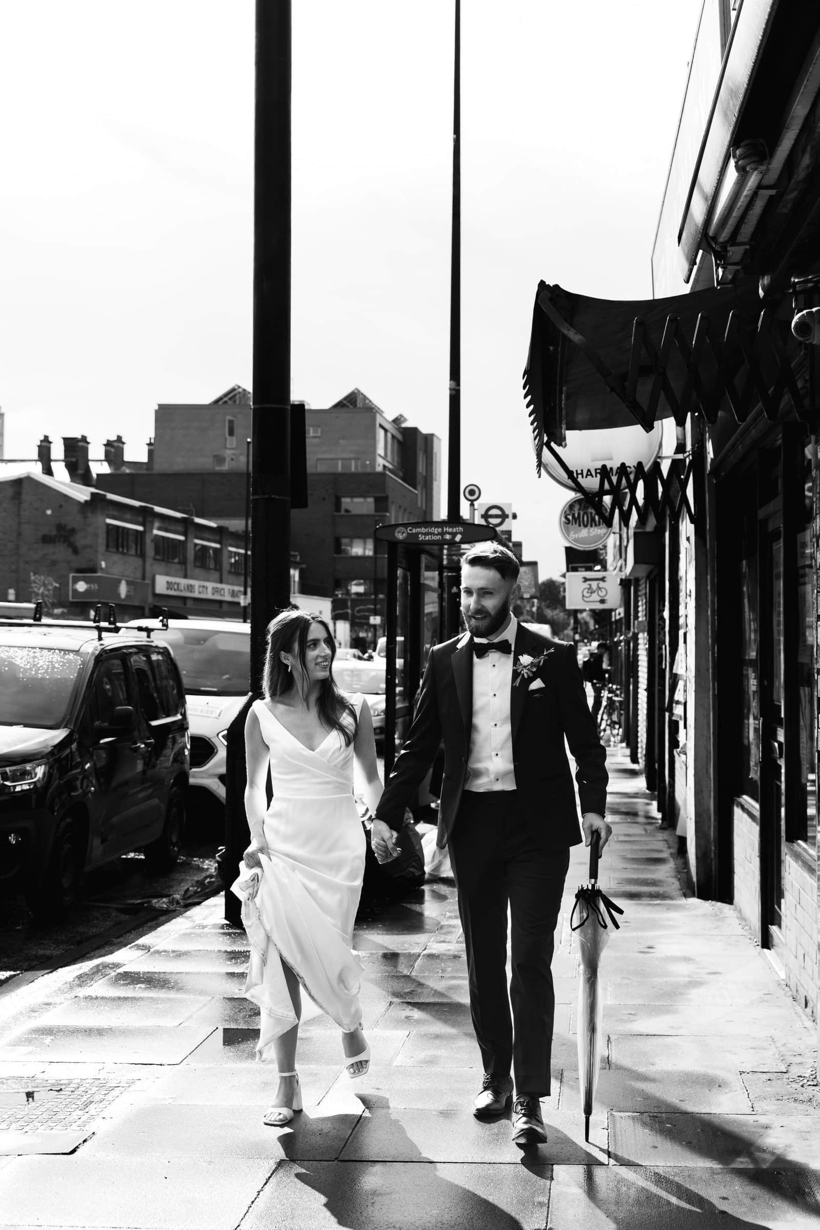Wedding reception venue The Hackney for a stylish wedding in East London UK - London wedding photographer Lauren Squire