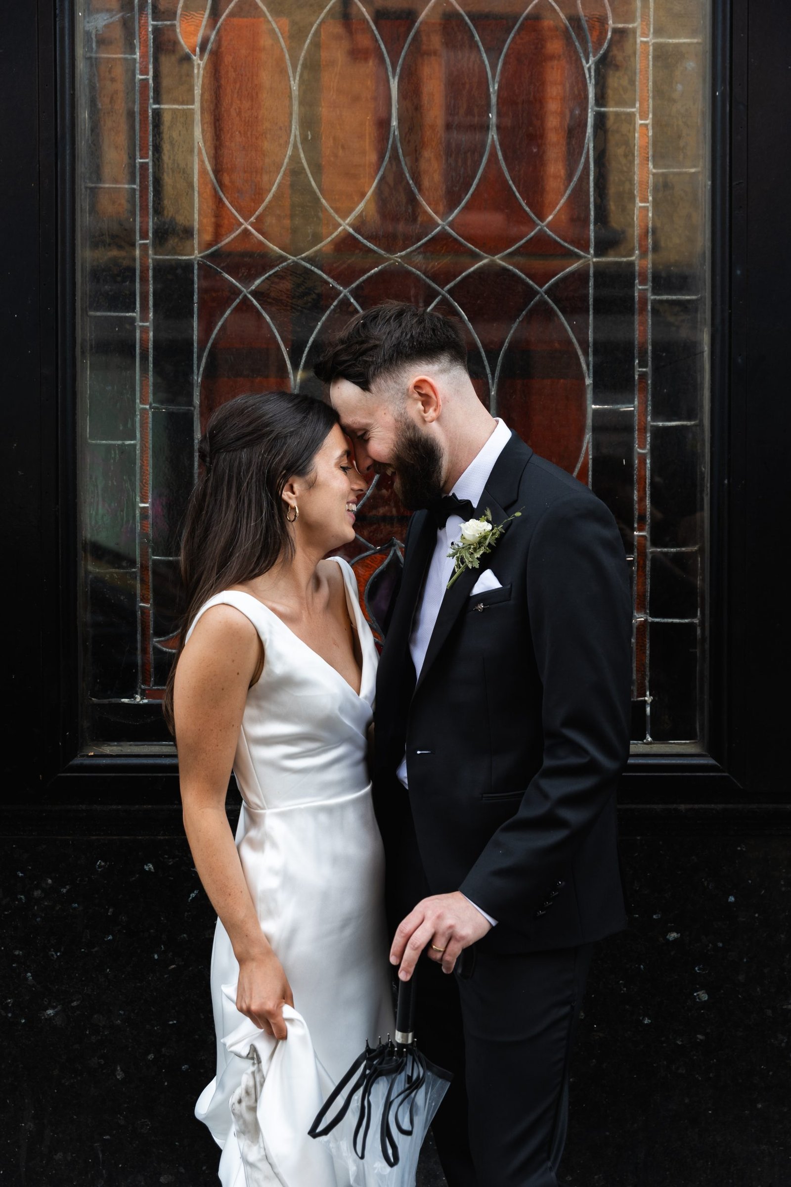 Wedding reception venue The Hackney for a stylish wedding in East London UK - London wedding photographer Lauren Squire