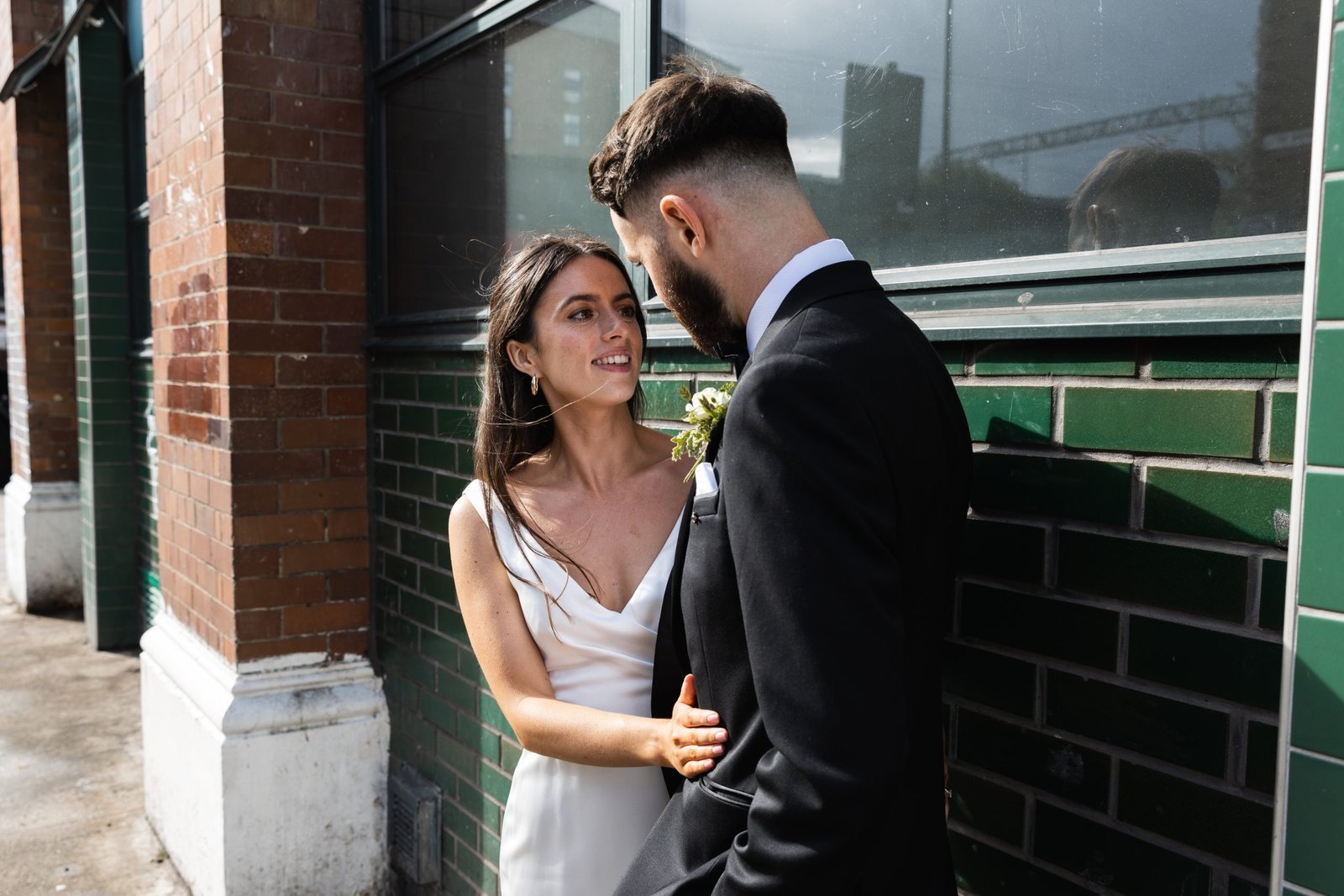 Wedding reception venue The Hackney for a stylish wedding in East London UK - London wedding photographer Lauren Squire