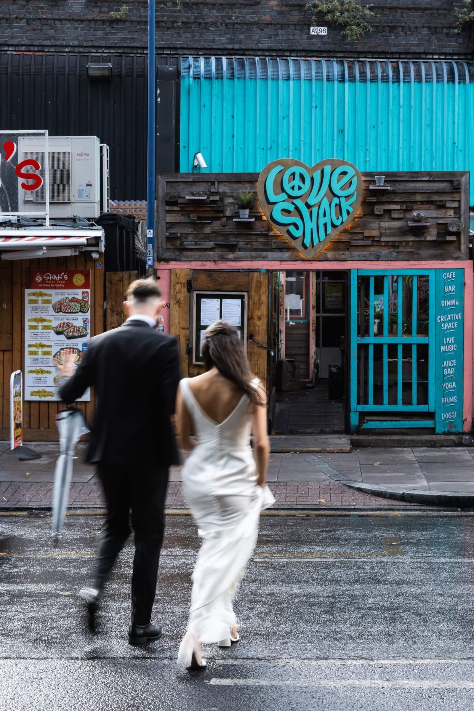 Wedding reception venue The Hackney for a stylish wedding in East London UK - London wedding photographer Lauren Squire
