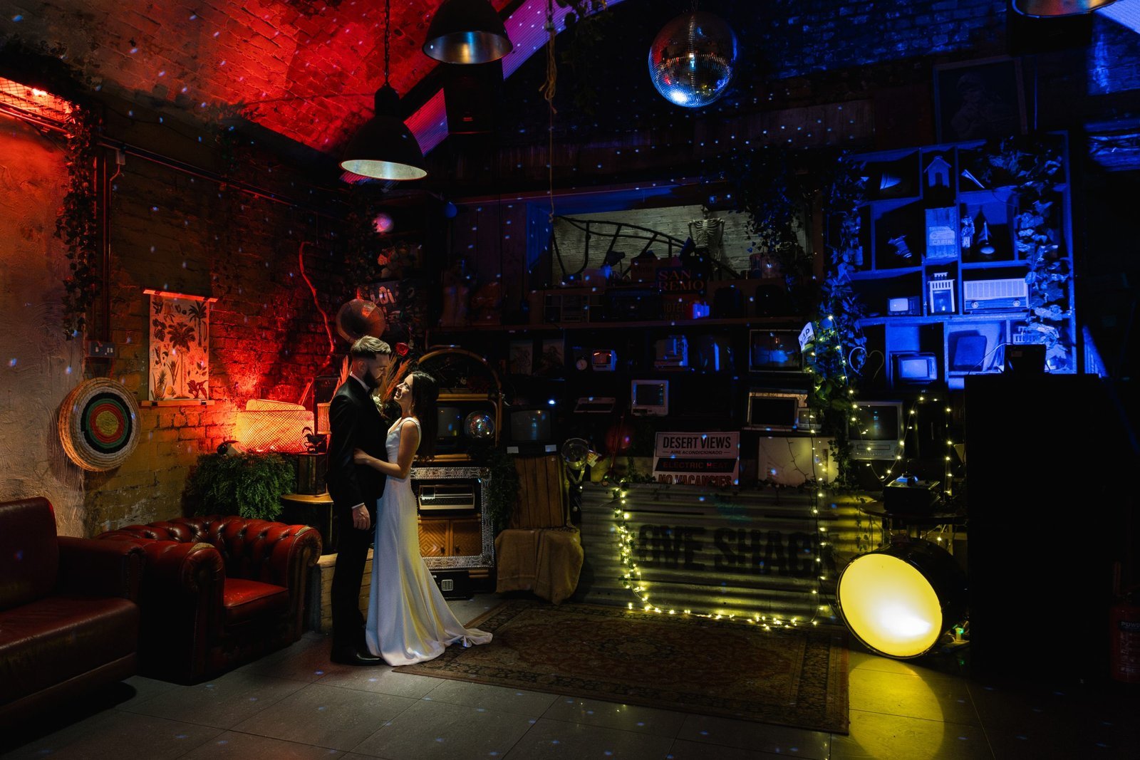 Wedding reception venue The Hackney for a stylish wedding in East London UK - London wedding photographer Lauren Squire