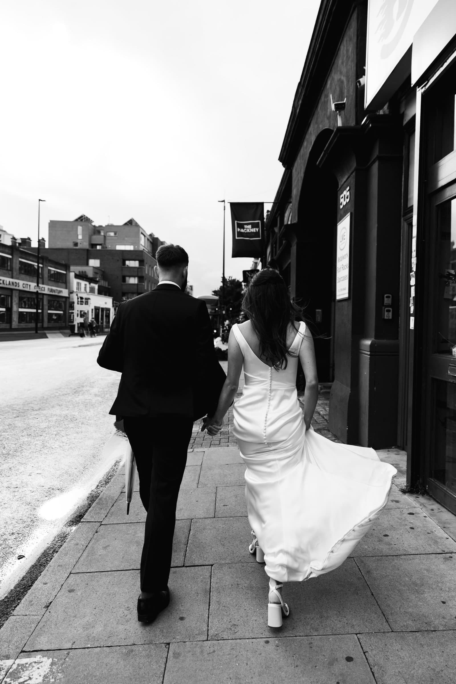 Wedding reception venue The Hackney for a stylish wedding in East London UK - London wedding photographer Lauren Squire