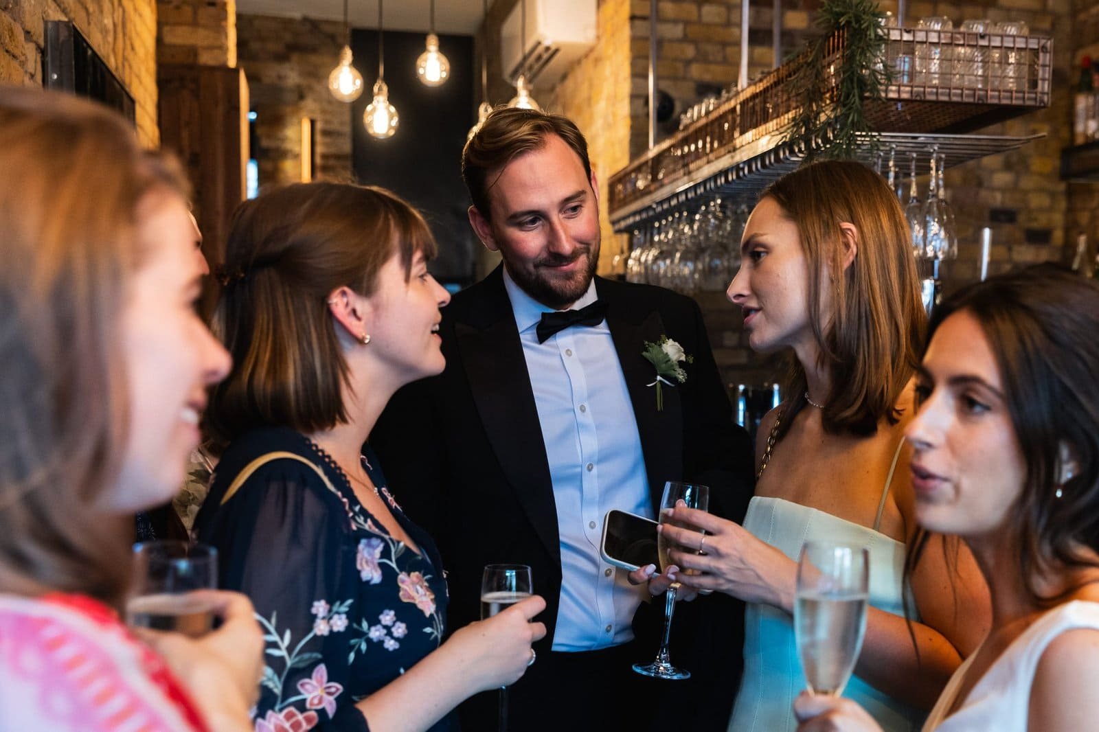 Wedding reception venue The Hackney for a stylish wedding in East London UK - London wedding photographer Lauren Squire