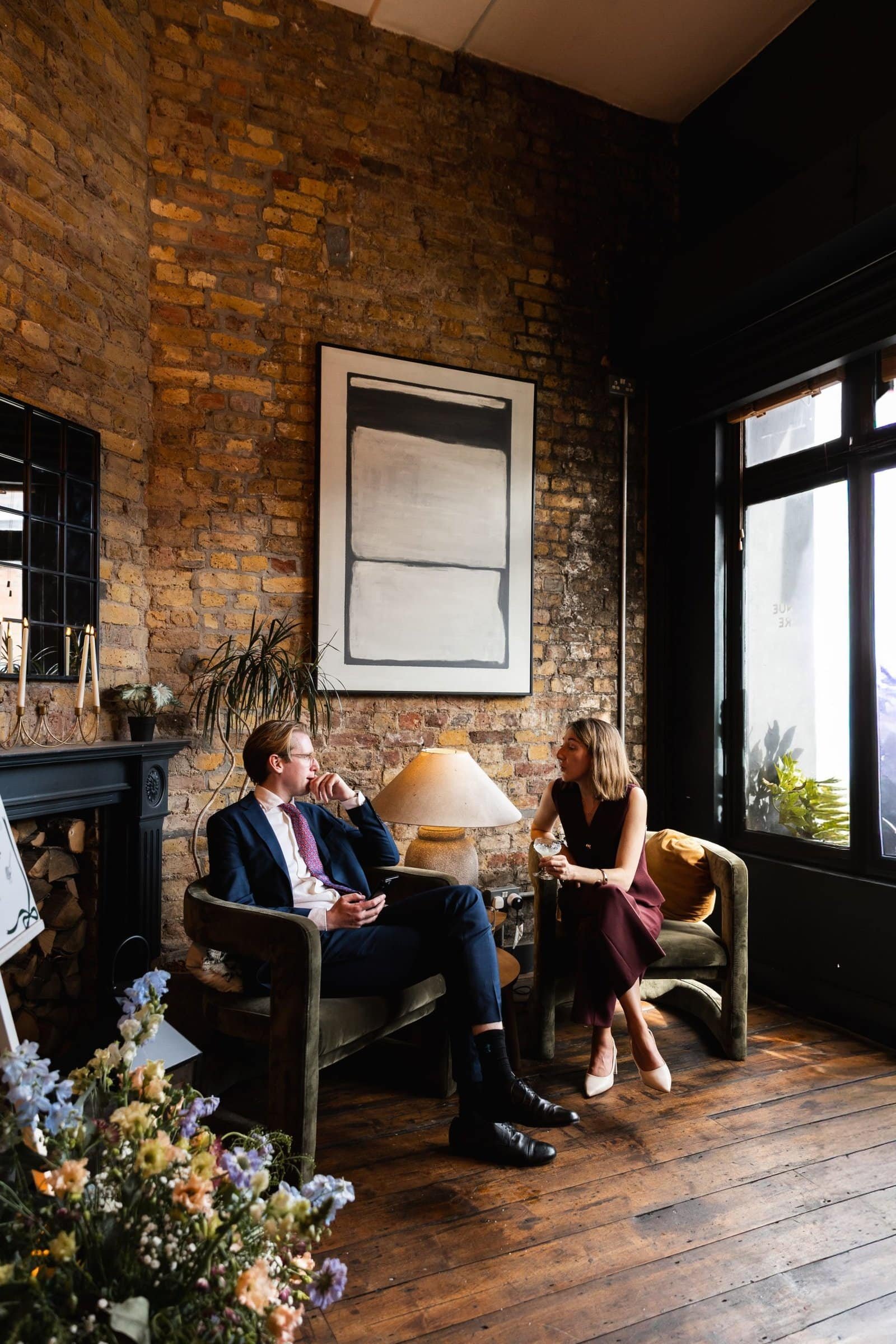 Wedding reception venue The Hackney for a stylish wedding in East London UK - London wedding photographer Lauren Squire