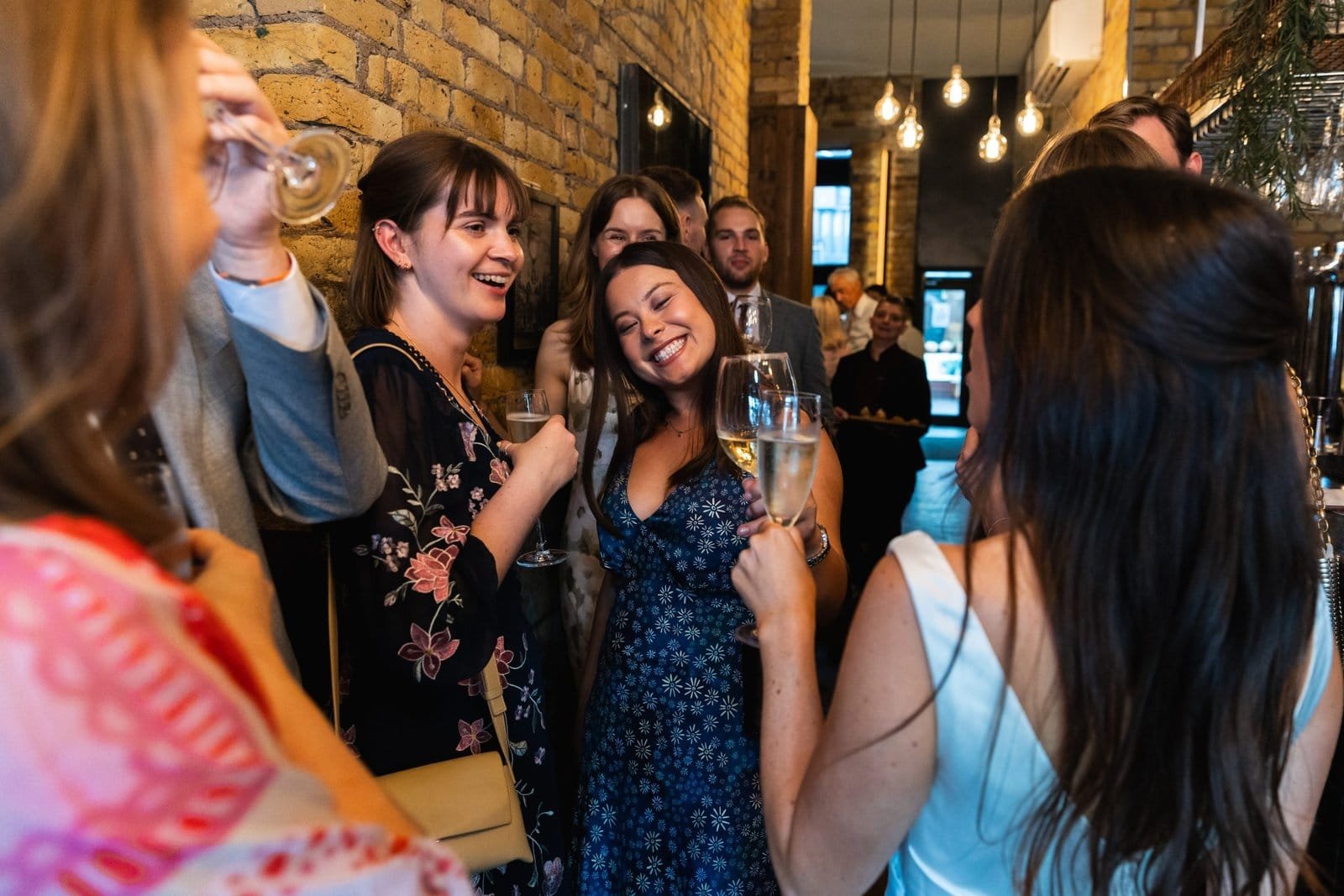 Wedding reception venue The Hackney for a stylish wedding in East London UK - London wedding photographer Lauren Squire