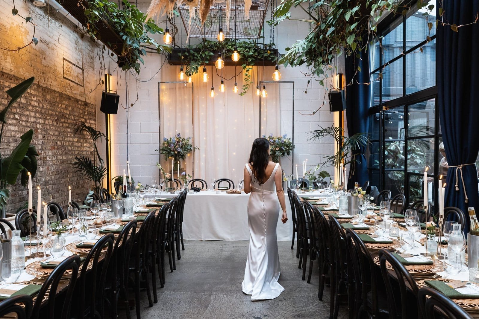 Wedding reception venue The Hackney for a stylish wedding in East London UK - London wedding photographer Lauren Squire