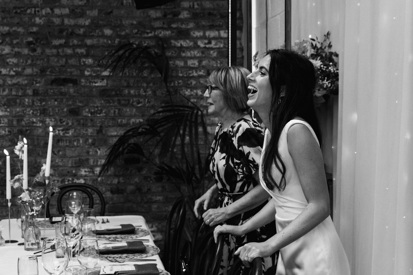 Wedding reception venue The Hackney for a stylish wedding in East London UK - London wedding photographer Lauren Squire