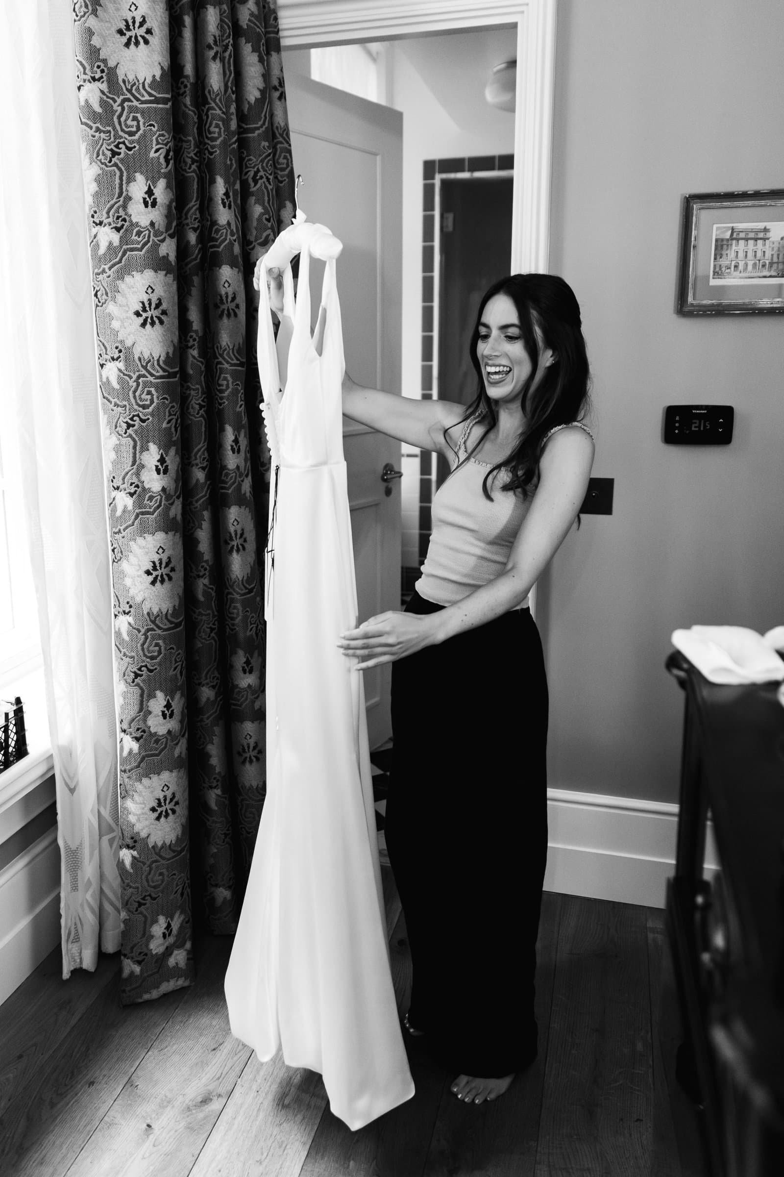 Bridal & groom prep at The Ned Hotel in London - London wedding photographer Lauren Squire
