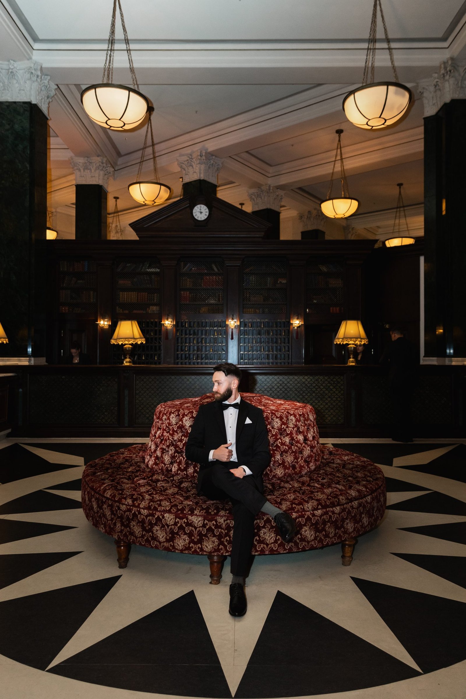 Bridal & groom prep at The Ned Hotel in London - London wedding photographer Lauren Squire