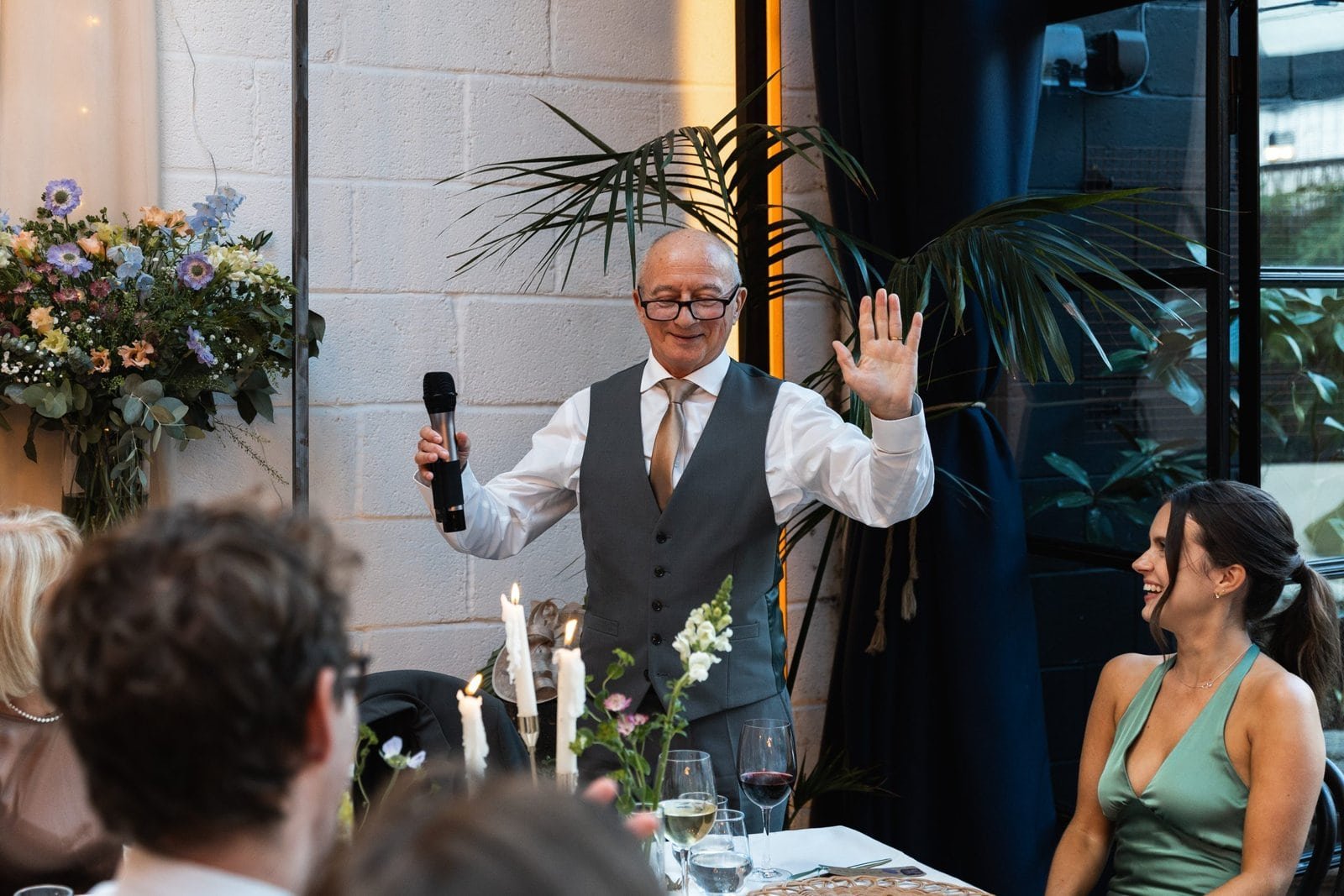 Wedding reception venue The Hackney for a stylish wedding in East London UK - London wedding photographer Lauren Squire